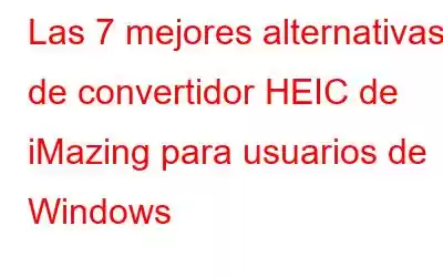 Las 7 mejores alternativas de convertidor HEIC de iMazing para usuarios de Windows