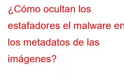 ¿Cómo ocultan los estafadores el malware en los metadatos de las imágenes?