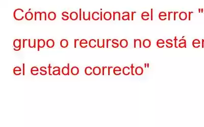 Cómo solucionar el error 