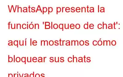 WhatsApp presenta la función 'Bloqueo de chat': aquí le mostramos cómo bloquear sus chats privados