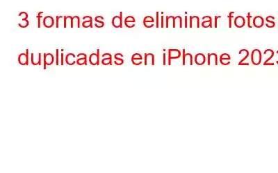 3 formas de eliminar fotos duplicadas en iPhone 2023