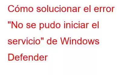 Cómo solucionar el error 