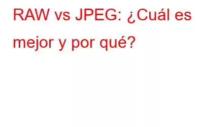 RAW vs JPEG: ¿Cuál es mejor y por qué?