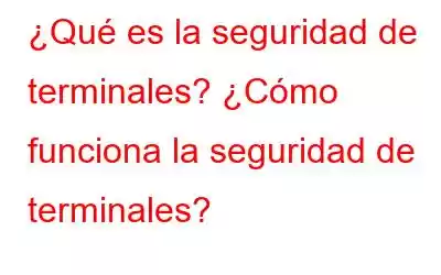 ¿Qué es la seguridad de terminales? ¿Cómo funciona la seguridad de terminales?