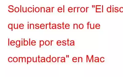 Solucionar el error 