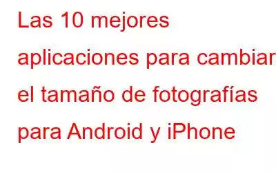 Las 10 mejores aplicaciones para cambiar el tamaño de fotografías para Android y iPhone