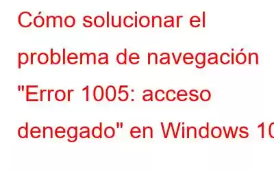 Cómo solucionar el problema de navegación 