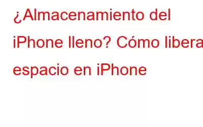 ¿Almacenamiento del iPhone lleno? Cómo liberar espacio en iPhone