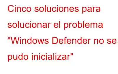 Cinco soluciones para solucionar el problema 