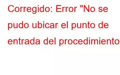 Corregido: Error 