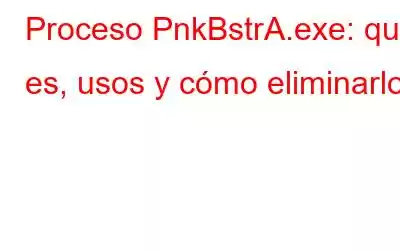 Proceso PnkBstrA.exe: qué es, usos y cómo eliminarlo