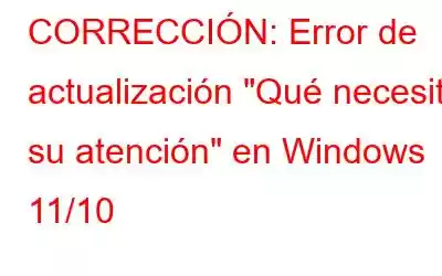 CORRECCIÓN: Error de actualización 