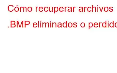 Cómo recuperar archivos .BMP eliminados o perdidos