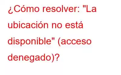 ¿Cómo resolver: 