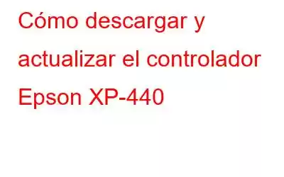 Cómo descargar y actualizar el controlador Epson XP-440