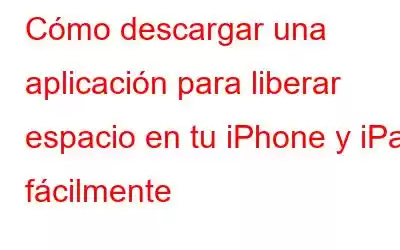 Cómo descargar una aplicación para liberar espacio en tu iPhone y iPad fácilmente