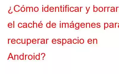 ¿Cómo identificar y borrar el caché de imágenes para recuperar espacio en Android?