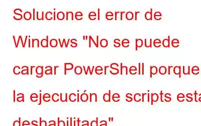 Solucione el error de Windows 